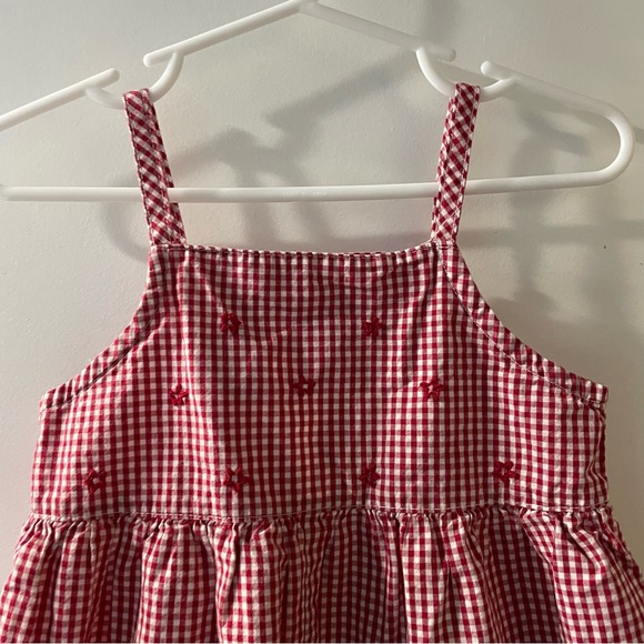 Oshkosh Red Gingham Baby Romper - Picture 2 of 5